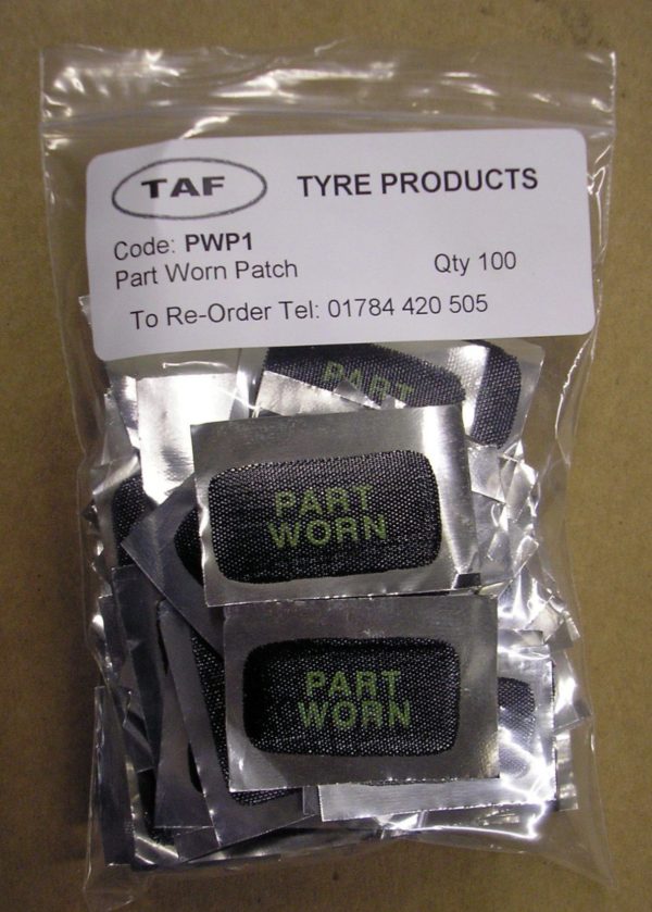 Part Worn Tyre Patch PK 100