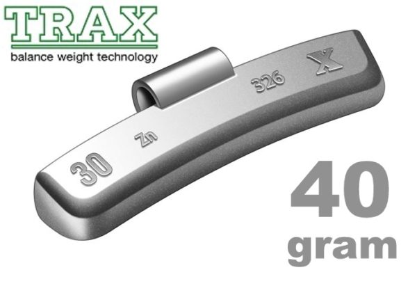 TRAX Wheel Weight for Alloy Wheels 40G BOX OF 50
