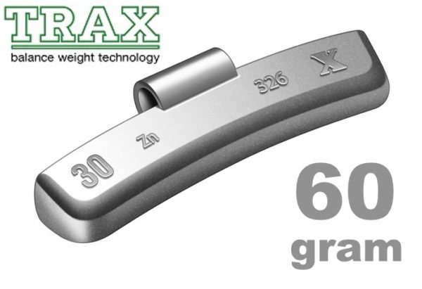 TRAX Wheel Weight for Alloy Wheels 60G BOX OF 50